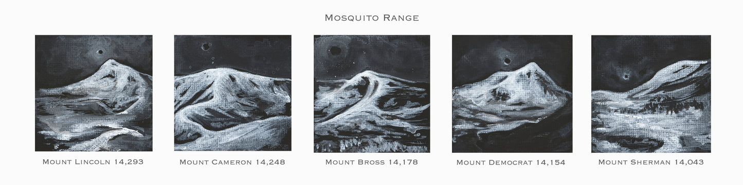 Mini Meditative 14ers - Mosquito Range Series