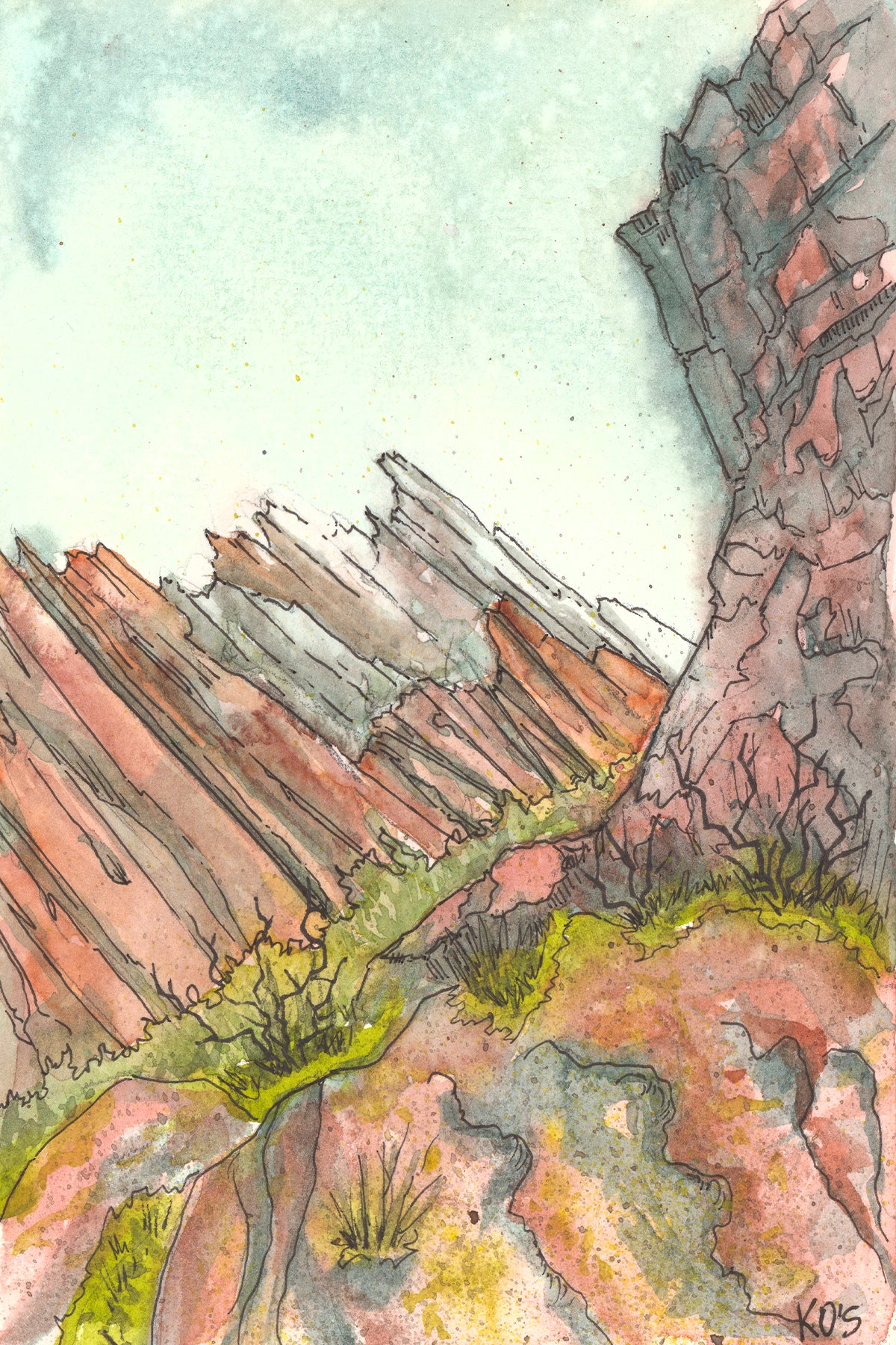 Rainy Day at Red Rocks