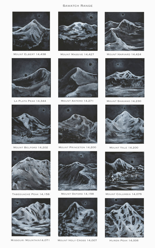 Mini Meditative 14ers - Sawatch Range Series